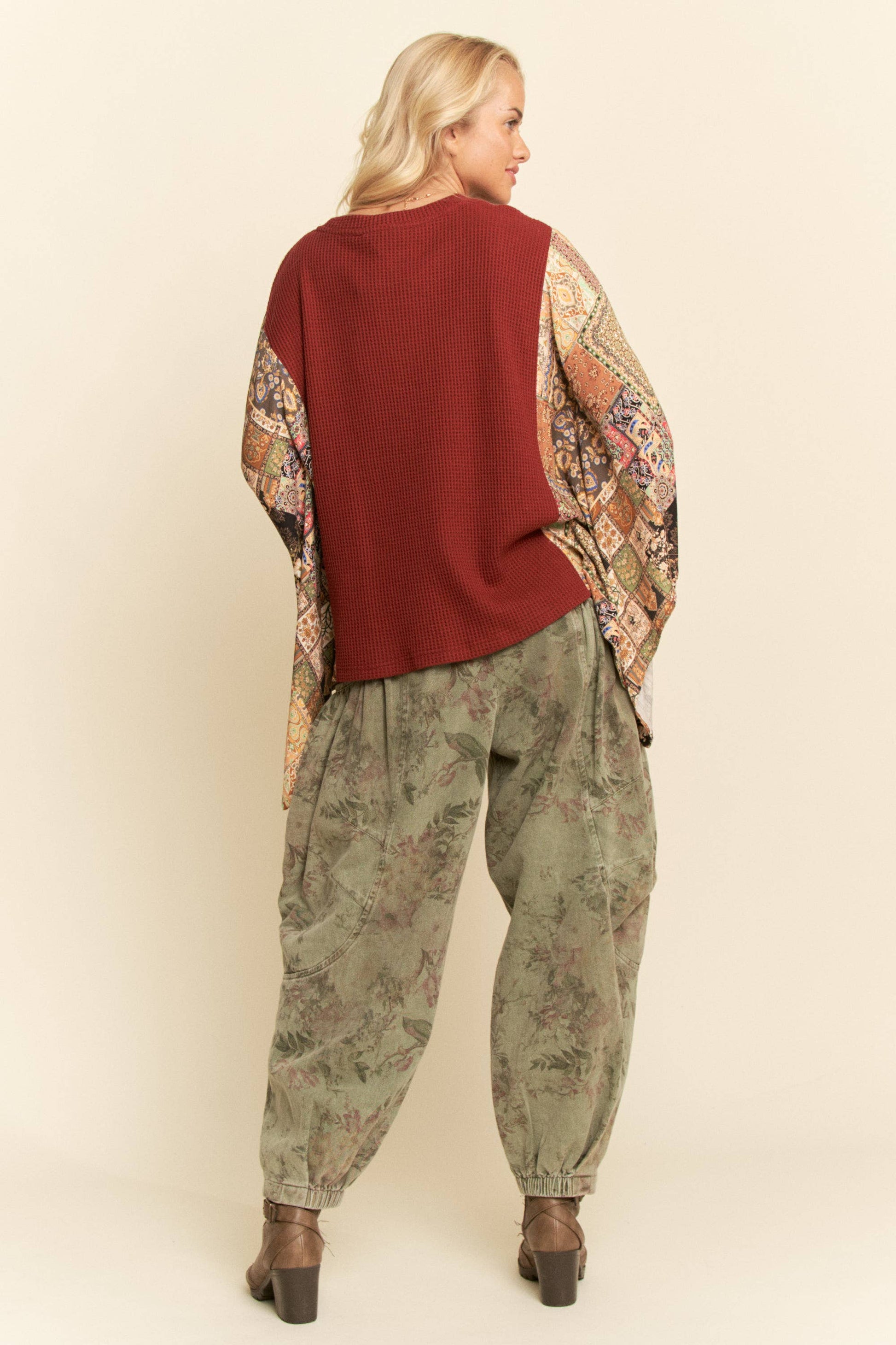 Olive Flower Denim