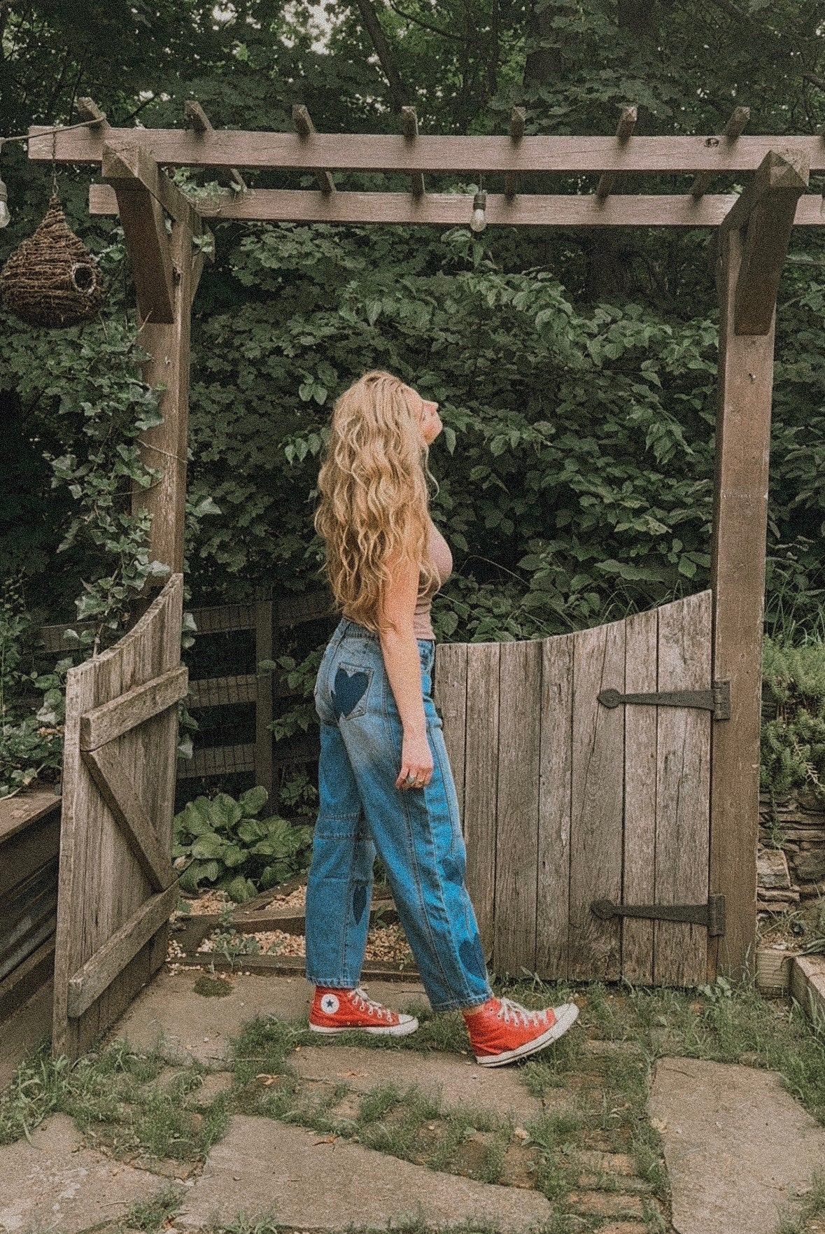 Queen of Hearts Barrel Jeans