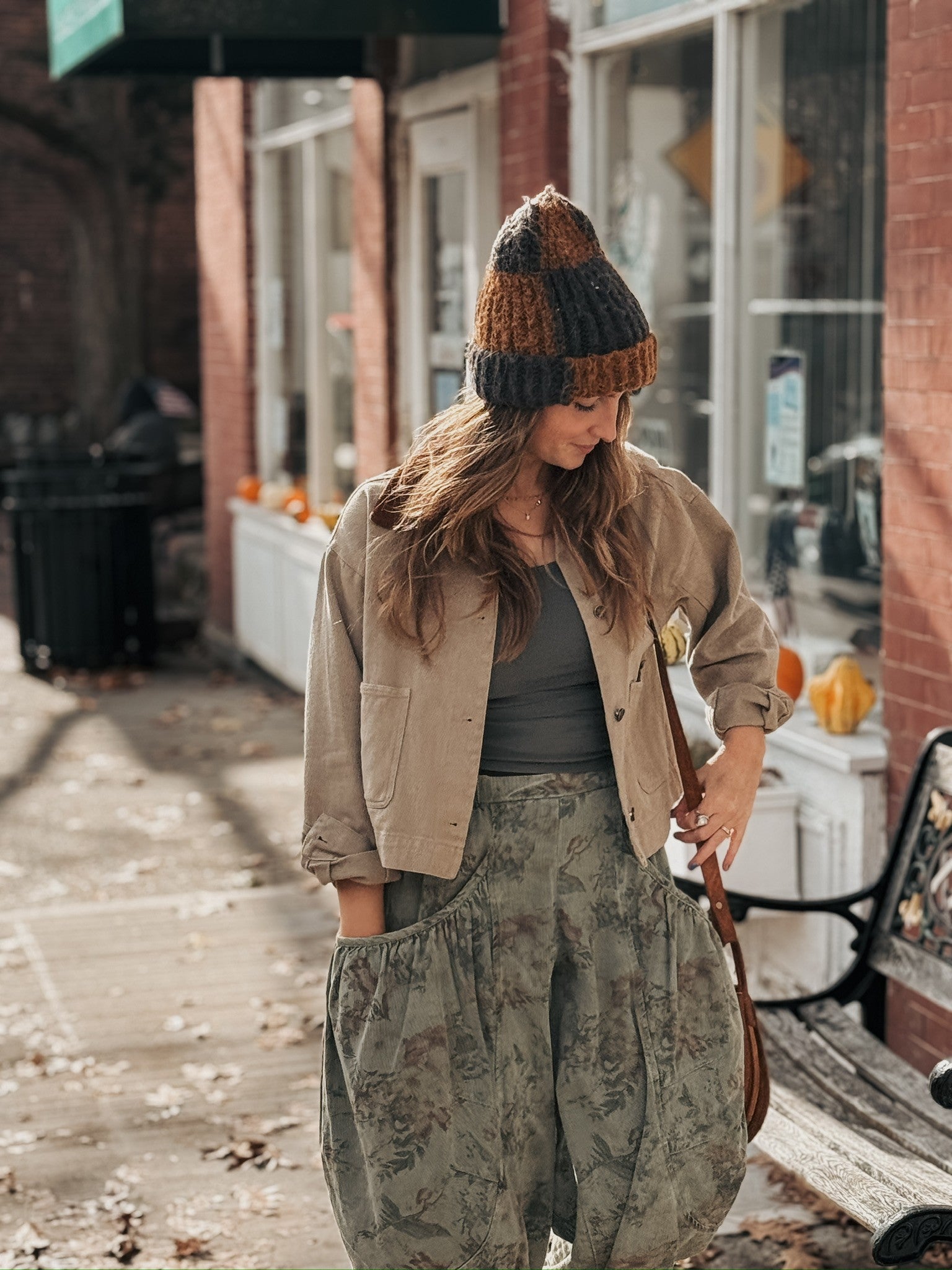 Briar Cropped x Olive Flower