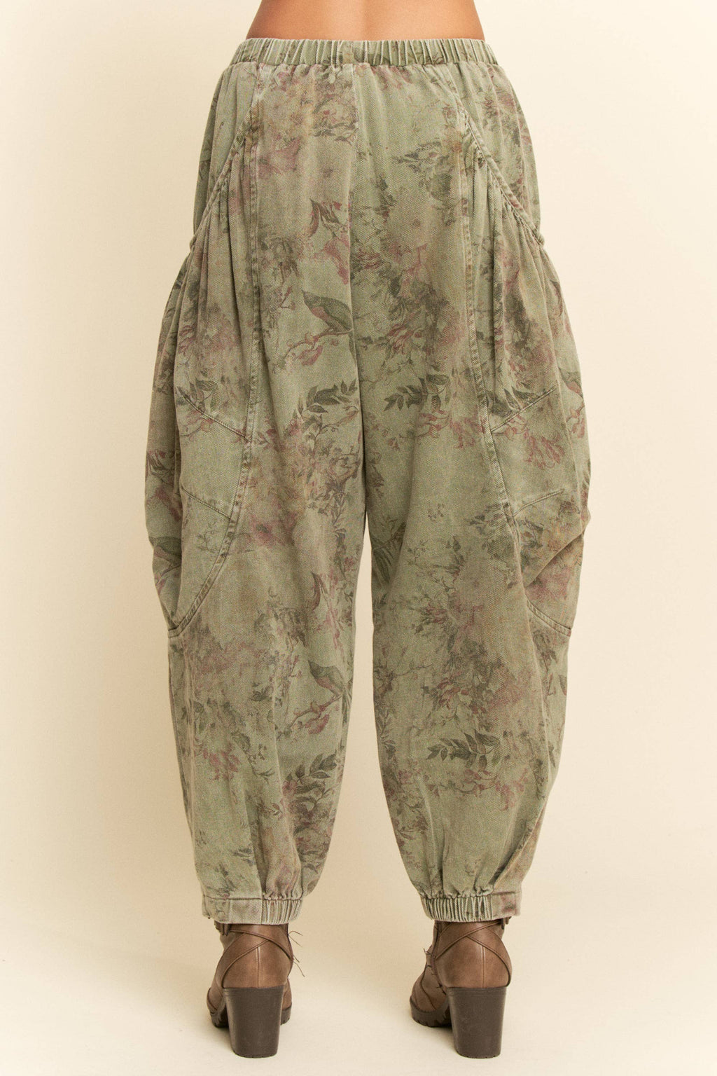 Olive Flower Denim