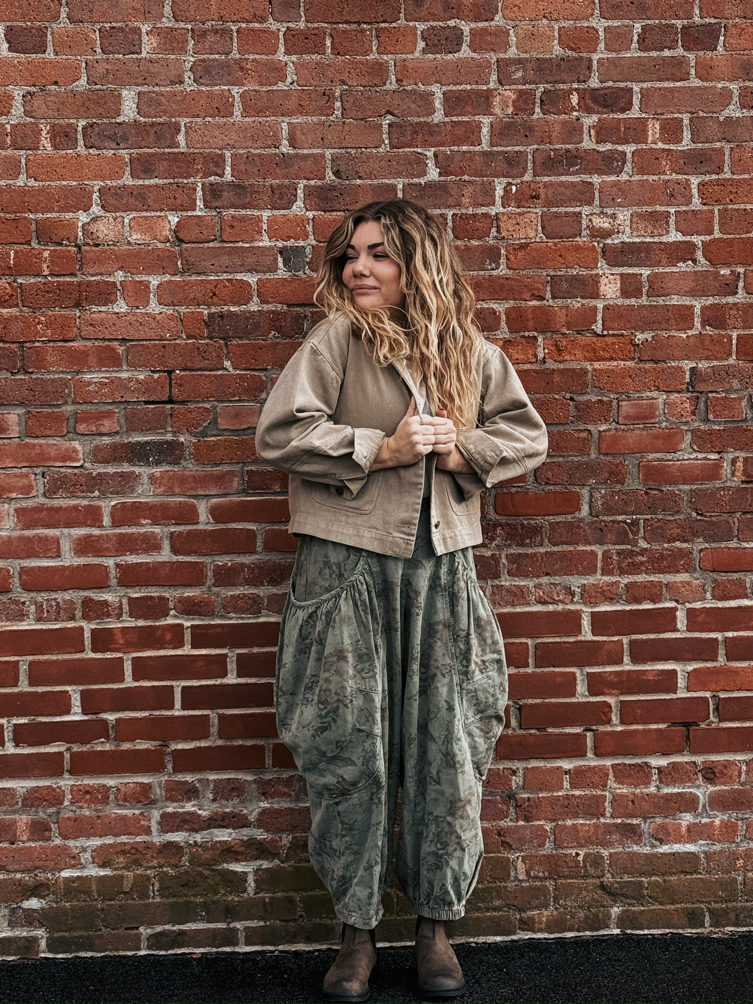 Olive Flower Voyager Denim